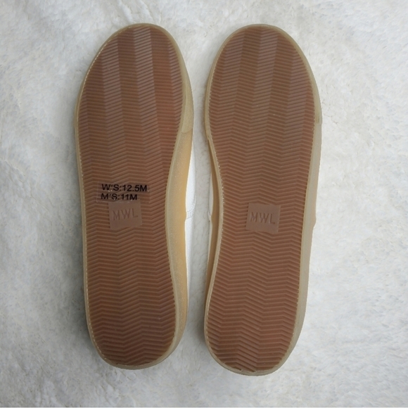 Madewell Sidewalk White Cream Canvas Gum Sole Slip On Sneakers - Picture 12 of 14